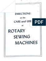 Rotary Sewing Machine Manual Generic