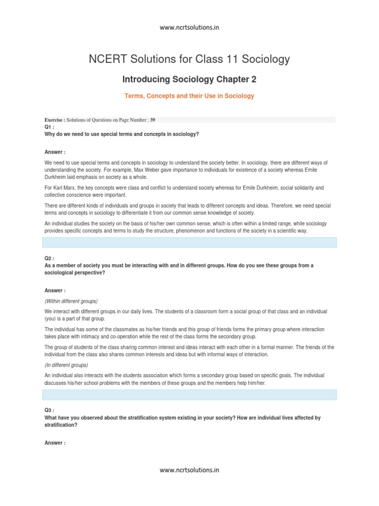 sociology class 11 book 2 pdf free download