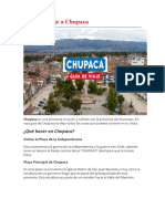 Guía de Viaje A Chupaca