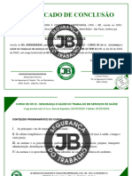 Modelo de Certificado Do Curso de NR 32