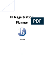 IB Registration Planner