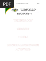 Grade 8 Term 4 Homework Activities Memorandum-1