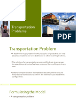 Transportation Problems PDF