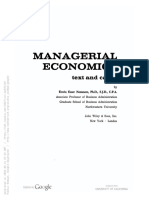 Managerial Economics Text and Cases