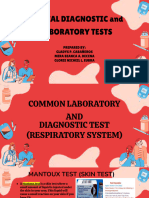 Special Laboratory and Diagnostic Tests