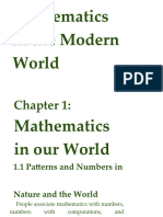 Chapter 1 Mathematics in Our World