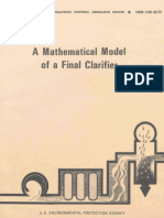 Mathematical Model of Final Clarifier EPA