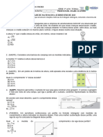 Atividade Relações Métricas No Triângulo Retângulo