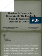 Resíduos de Construção e Demolição (RCD)