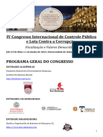 Programa Do Evento em Salamanca - Espanha