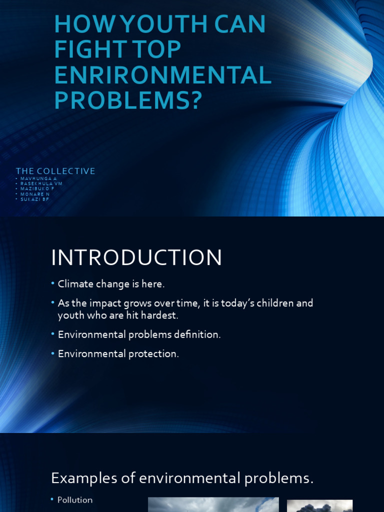 Youth Actions Against Environmental Issues | PDF | Natural Environment ...