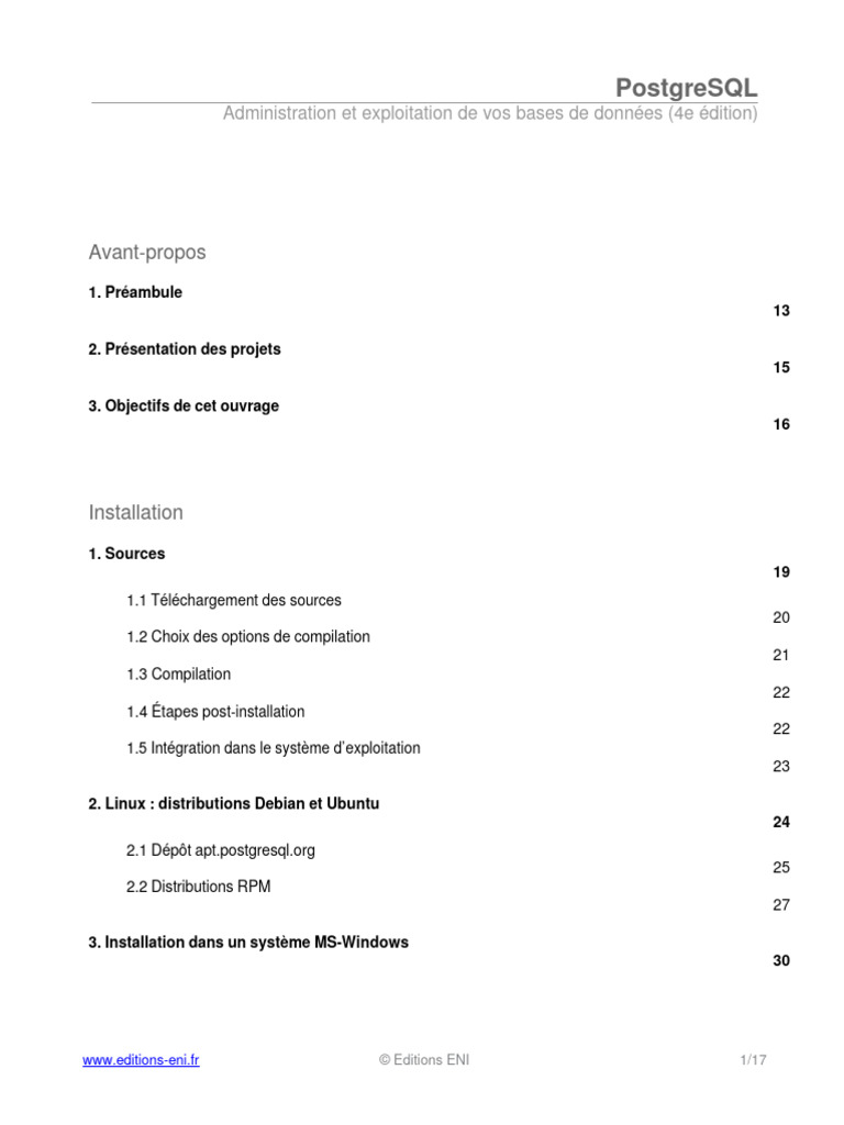 Guide complet PostgreSQL PDF | PDF
