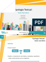 Tipologia Textual:: Texto Narrativo