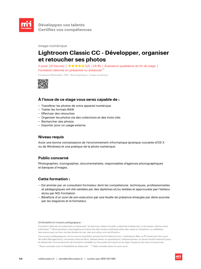 Formation Lightroom Classic CC | PDF | RAW (format d'image) | Métadonnées