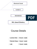 Electric C. Lec 1