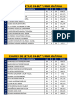 Examen Letras 09-10 de Turno Mañana