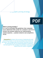 Geographical Pricing Strategy Final