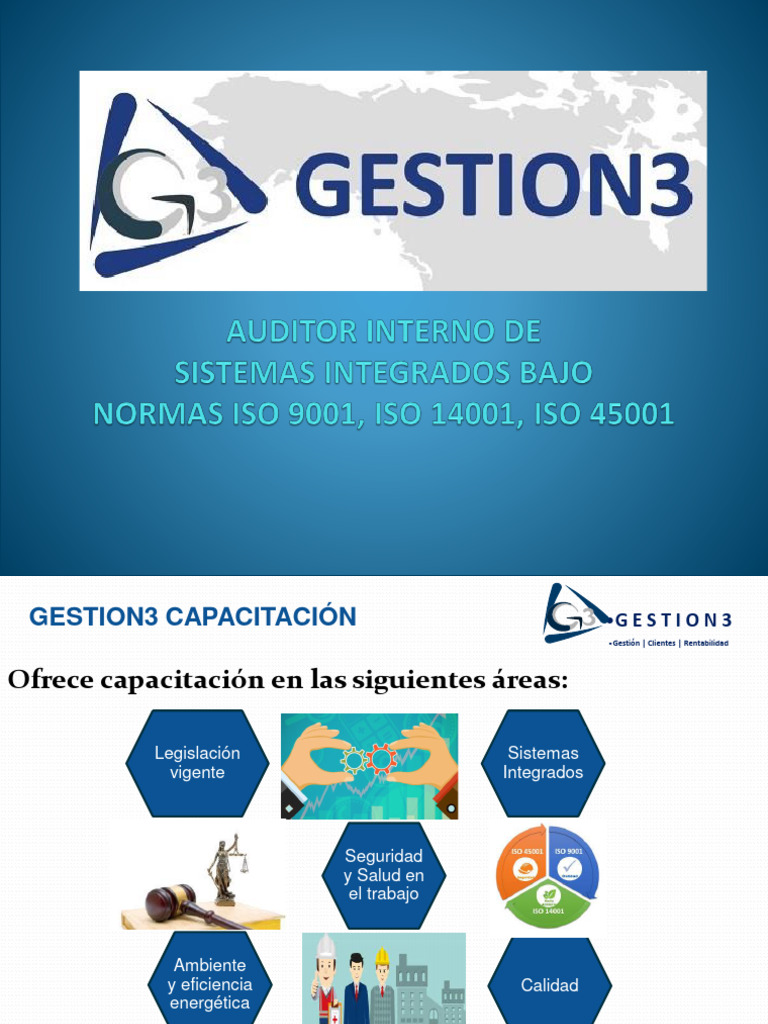Capacitación en Auditorías ISO Integradas | PDF