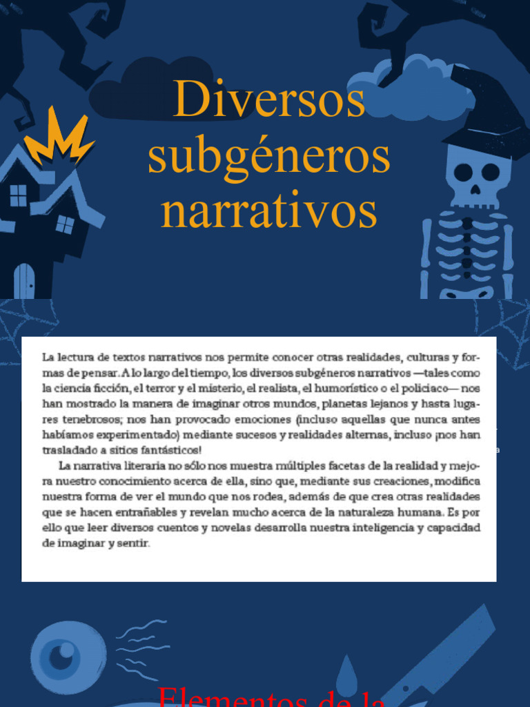 Diversos Subgeneros Narrativos | PDF