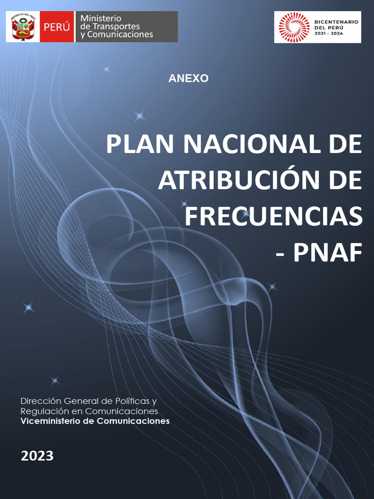Pnaf 2023 | PDF | Antena (Radio) | Telecomunicaciones