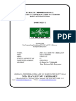 KURIKULUM OPERASIONAL (KOM) MTs MaNU 1 Kebasen TP 2022 2023