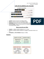 Clasificación de Las Palabras Por El Acento