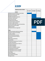 Carta Gantt Estanque 254 m3 Planta Riles Watts Al 14 de Mayo