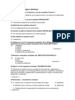 1er Examen Traumatología