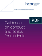 Guidance On Conduct and Ethics For Students