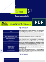 Sondeo de Opinión de Candidatos A La Gobernación Del Cesar