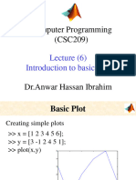 Introduction To Matlab Lec 6 - DR - Anwar
