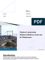 Modern Method For Construction of Railway Track