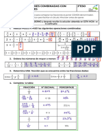 Ficha 2 Operaciones Combinadas Con Fracciones