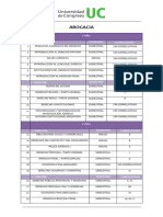 ABOGACÍA - Plan de Estudio