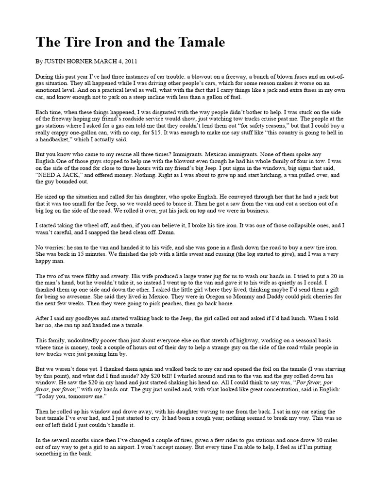 The Tire Iron and The Tamale PDF