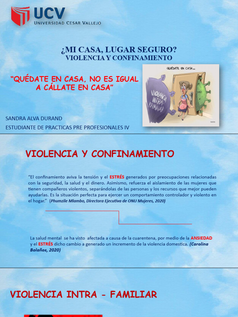 Prevención de Violencia Familiar en Pandemia | PDF | La violencia ...