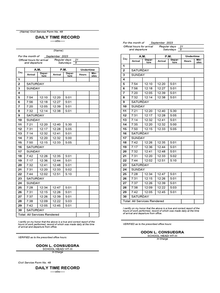 Appendix 24 daily time record dtr pdf