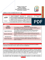 Patient's Assessment and Reassesment