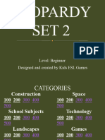 JEOPARDY 2 - Beginner Level