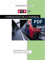 Formalidad en La Empresa: Año de La Unidad, La Paz Y El Desarrollo