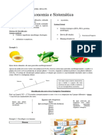 Taxonomia e Sistemática - RESUMO