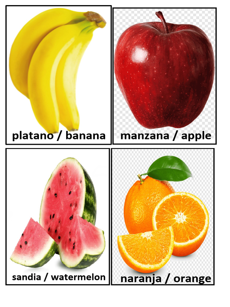 Frutas en Ingles | PDF