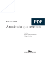 A ausência que seremos - H. Abad (trecho)