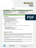 Boletín Condominio Palmares Del Frances Agosto - Septiembre