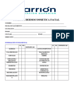 Ficha de Diagnostico Facial y Consentimiento Info