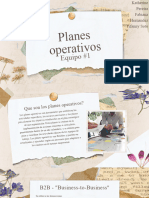 Planes Operativos - B2B, B2C, B2E