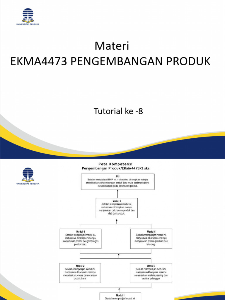 Tutorial 8. EKMA4473. Pengembangan Produk | PDF