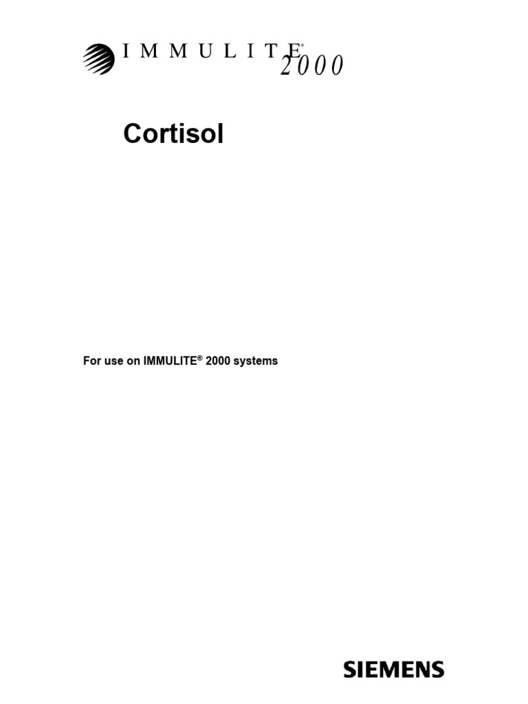 Cortisol - IMMULITE 2000 Systems - Rev 32 DXDCM 09017fe98049842e ...