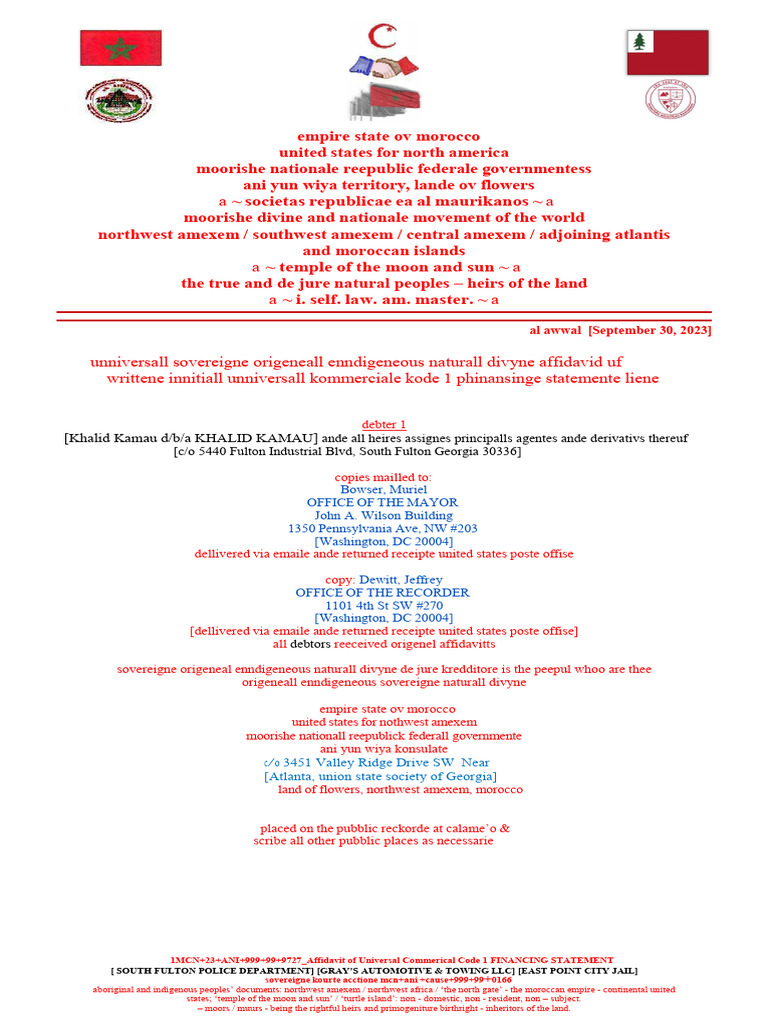 Lien South Fulton Police Department, Gray's Towing & East Point Jail