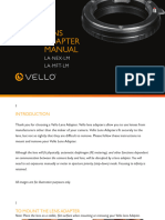 Lens Adapter Manual: La-Nex-Lm La-Mft-Lm